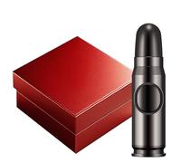 Navpeak Windproof Butane Torch Lighter - Refillable Jet Flame Lighter Bullet Shaped for Candles, Outdoor, Desserts, and Baking, BBQ & Emergency Survival Gear (Butane Not Included) (Black)