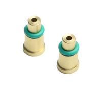 Navrange 2PCS Brass Gas Refill Adapter for S.T Dupont Red Caps Ligne1 Lighter DIY Repair Part