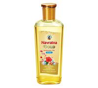 Navratna Gold Ayurvedic Hair Oil | with 24K Gold & 9 Ayurvedic Herbs | Lightweight, Non-Greasy & Fast-Absorbing | Relaxing Head Massage Oil | Deeply Nourishes Hair | 16.91 Fl Oz (500ml)