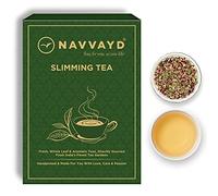 Navvayd Slimming Tea, With Brahmi, Shatavari, Mulethi, Rose, Cardamom For Weight Loss, Tisane - Enjoy Hot or Cold, (100 Gm, 50 Cups)