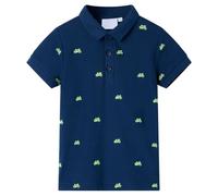 (navy, 104 (3-4y)) Kids' Polo Shirt School Children T Shirts Plain Summer Tank Top Tees Navy 104
