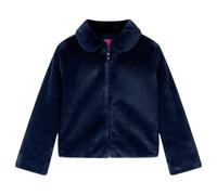 vidaXL Kids' Navy Coat Faux Fur- Warm, Cozy, Long Sleeved, Zip Fastened Winter Wear for Ages 9-10, Machine Washable