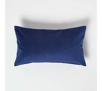 (Navy, 30 x 50 cm) Velvet Cushion