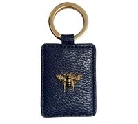 (Navy) Alice Wheeler Vegan Leather Bee Keyring