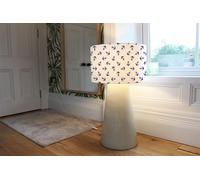 navy anchors on white ceiling lamp shade Benjamin Tate Design Natural One Size