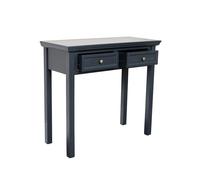 Navy Black 2 Drawer Console / Dressing Table - Daventry Navy Black Range Melody Maison Black One Size