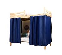 Navy Blackout Bunk Bed Canopy Panels - Thickened & Breathable, 2 Pack for Twin Beds, Ideal for Home & Dorm Privacy, Perfect for Kids & Teens' Sleep Space