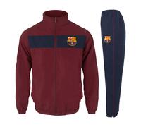 (Navy Blue, 10-11 Years) FC Barcelona Boys Tracksuit Jacket & Pants Set Kids OFFICIAL Football Gift