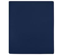 (Navy blue, 100 x 200 cm/1) vidaXL 1/2x Jersey Fitted Sheet Cotton Bedding Blanket Multi Colours/Sizes