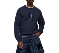 (Navy Blue, 2XL) DIESEL S-GIR Mens Sweatshirts Pullover Sportswear