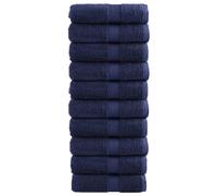 (navy blue, 30 x 50 cm/ 10 pcs) vidaXL Premium Hand Towels Shower Bath Towel Cream 600 gsm 100% Cotton