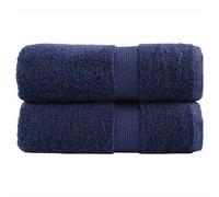 (navy blue, 30 x 50 cm/ 2 pcs) vidaXL Premium Hand Towels Shower Bath Towel Cream 600 gsm 100% Cotton