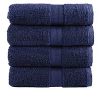 (navy blue, 30 x 50 cm/ 4 pcs) vidaXL Premium Hand Towels Shower Bath Towel Cream 600 gsm 100% Cotton