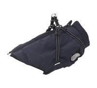 vidaXL Waterproof Dog Coat with Harness, Navy Blue, 4XL