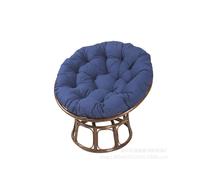 (navy blue, 50*50CM) Hammock mattress bird's nest cushion round thick radar chair single cradle hanging basket cushion hanging chair