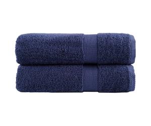 (navy blue, 50 x 100 cm/ 2 pcs) vidaXL Premium Soap Towels Hand Bath Towel 4 pcs Pink 600 gsm 100% Cotton