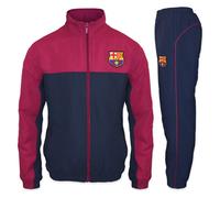 (Navy Blue, 6-7 Years) FC Barcelona Official Football Gift Boys Jacket & Pants Tracksuit Set