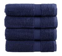 (navy blue, 70 x 140 cm/ 4 pcs) vidaXL Premium Hand Towels Shower Bath Towel Cream 600 gsm 100% Cotton