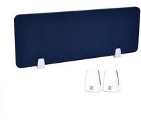 Navy Blue Acoustic Privacy Divider PanelNoiseReducing Soundproof Partition for Office & School 30x100cm Desk to Enhance Focus & Minimize Distractions
