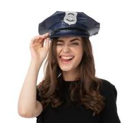 Navy Blue American Style Special Police Officer Hat Cap Fancy Dress Cosplay Accessory