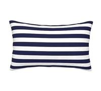 Navy Blue and White Stripes Pillowcases,Soft and Cozy,Fade with Envelope Closure Bed Pillow Cases,16"X24"