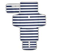 Navy Blue and White Stripes Reusable Changing Pads for Baby with Tissue Pocket Diaper mat Changing pad Travel Infant Travel Station Kit cambiadores de pa?ales para Bebes