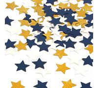 Navy Blue Beige Gold Paper Star Confetti 300pcs Bachelorette Engagement Nautical Birthday Anniversary Fathers Day Hen Party Decorations Panduola