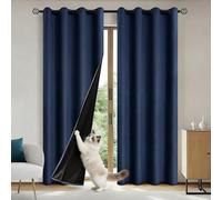 Navy Blue Blackout Curtains 2 Panels 99% Light Blocking Thermal Insulated Grommet Top Machine Washable Elegant Window Drapes for Bedroom & Living Room 70" W x 90" L