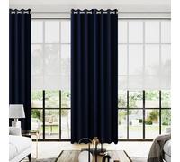 Navy Blue Blackout Curtains 52x108 Inches Long