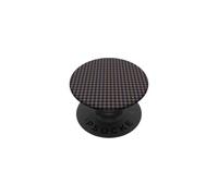 Navy Blue Camel Mini Gingham Cute Small Check Cottagecore PopSockets Adhesive PopGrip