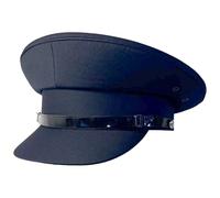 Navy Blue Chauffeur Style Peaked Cap | Size 56cm | Traditional Style Ideal for Weddings, School Proms and Special Events| Driving Cap | Size 56 | UK Size 6 7/8" | US Size 7