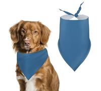 Navy Blue Dog Bandana Triangle Dog Scarf Washable Polyester Dog Bibs Cute Pet Bandana for Medium Large Dogs Puppy and Cats
