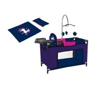 Navy Blue Doll Cot With Accessories Top Quality Genuine
