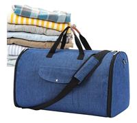 (Navy Blue) Duffle Carry On Garment Bag | 2 in 1 Convertible Weekend Bag - Large Capacity Travel Weekend Bag Convertible Carry On Luggage Bag Men Duffel Bag