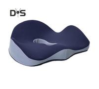 (navy blue) Ergonomic Buttocks Cushion Hemorrhoid Seat Pad U-shaped Tailbone Pressure Relief Memory Foam Support Soft Back Pain Relief Slow Rebound Comfortable