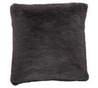 Navy Blue Faux Fur Square Cushion, Plush Feather Filled Decorative Pillow For Sofa Or Bed, Soft Faux-Suede Premier Housewares Grey One Size