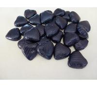 NAVY BLUE FOIL CHOCOLATE LOVE HEARTS WEDDING FAVOURS X100