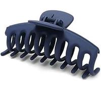 Navy Blue Frosted Claw Hair Clips for Women's Thick Hair,Jumbo Navy Blue Hair Clip Strong Hold Hair Clips Hair Styling Accessories