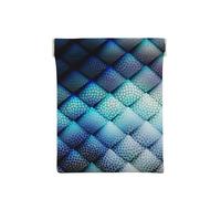Navy Blue Geometric Pattern, Squeeze Top Wallet Women Storage Bag Small Coin Purse Change Pouch