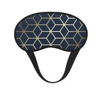 Navy Blue Gold, Full Eye Covers Light Blocking Eye Masks Blackout Sleep Eye Muffs