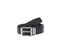 Navy Blue Grained Leather Belt - unisex - Brooks Brothers - Belts - Blue - ONE SIZE - Accessories ONE SIZE