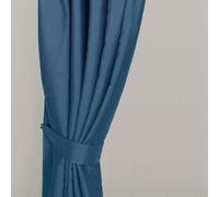 (Navy Blue) Herringbone Chevron Curtain Tie Back Pair