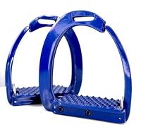 Navy Blue Horse Safety Stirrup Irons | Quick Release Aluminium Stirrups 4.75" | Stable, Comfortable & Secure Rider Support