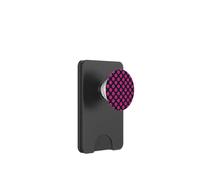 Navy Blue Hot Pink Polka Dot Boho Vintage Aesthetic PopSockets PopWallet for MagSafe