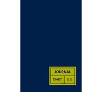 Navy Blue Japanese-Style Notebook 日記 Diary: A5, Dotted Lined, Minimalist Journal
