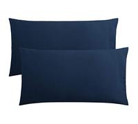 Navy Blue - King Pillowcases Set of 2 Long Staple 100% Egyptian Cotton 1000 Thread Count Pillowcases Comfy Sleeping Sateen Weave Hotel Bed Pillow Covers
