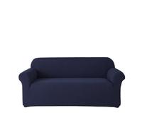 Navy Blue Knitted Corn Kernel Sofa CoverStretchy Thick Polar Fleece Bed Cushion for 4Seater Sofa Full Protection Durable & Soft Furniture Shield