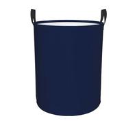 Navy Blue Laundry Basket Hamper Kids Storage Basket Toy Organizer Bin For Bedroom, Bathroom, College Dorms, Boys And Girls
