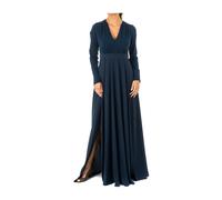 Navy Blue Long Sleeve Dress - female - La Martina - Maxi Dresses - Blue - S - Dresses S