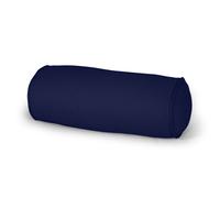 (Navy Blue, Medium 15x45 cm) Round Shaped Bolster Pillow Case -100% Cotton cover Long Orthopaedic back Neck & Head Support Pillowcase Cylinder Bed Sleeping Pillow Case Covers